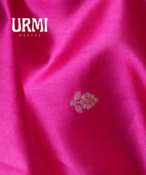 PINK & BLUE - PURE HANDLOOM BENARASI SILK SAREE