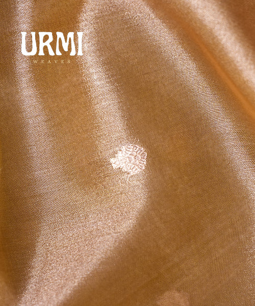 MUSTARD YELLOW - PURE BENARAS IKTARA TISSUE SAREE