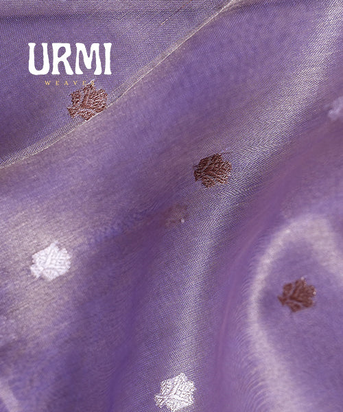 LAVENDER - PURE BENARAS IKTARA TISSUE SAREE