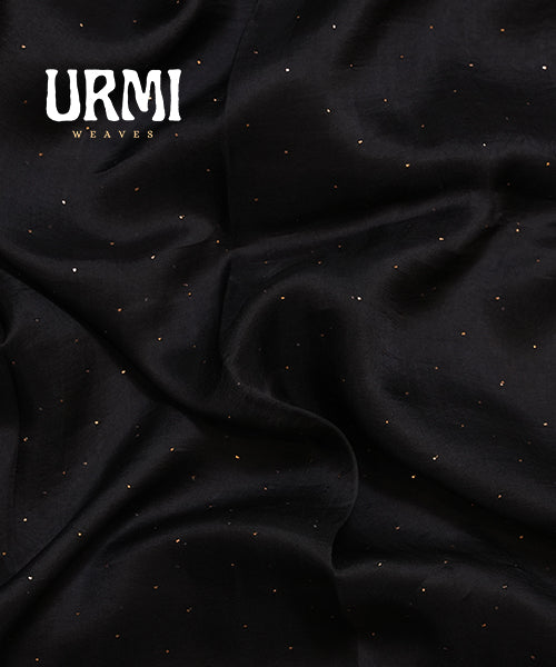 BLACK PURE ORGANZA SAREE