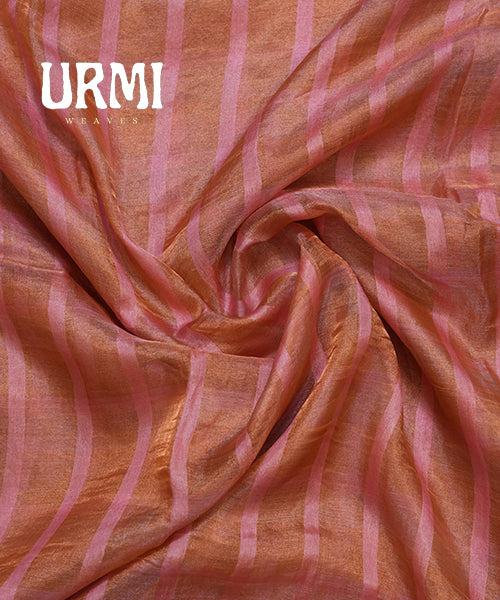 GOLD PURE TISSUE ORGANZA SILK SAREE