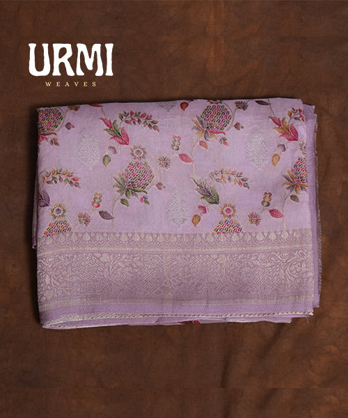 BABY PINK - PURE TUSAAR GEORGETTE HANDLLOM SILK SAREES