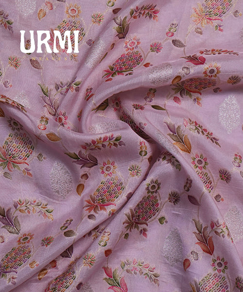 BABY PINK - PURE TUSAAR GEORGETTE HANDLLOM SILK SAREES