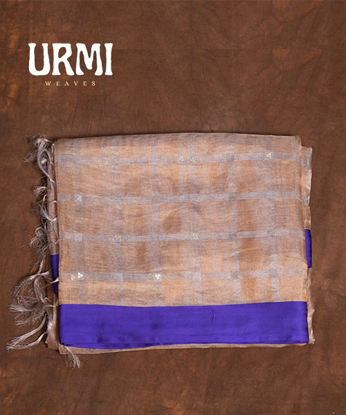 VIOLET - PURE TISSUE PATTU SAREE