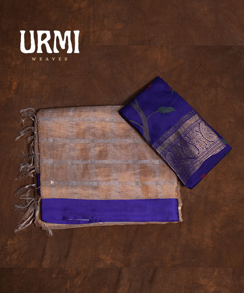 VIOLET - PURE TISSUE PATTU SAREE